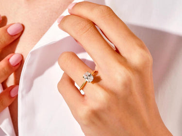 Oval Golden Ring